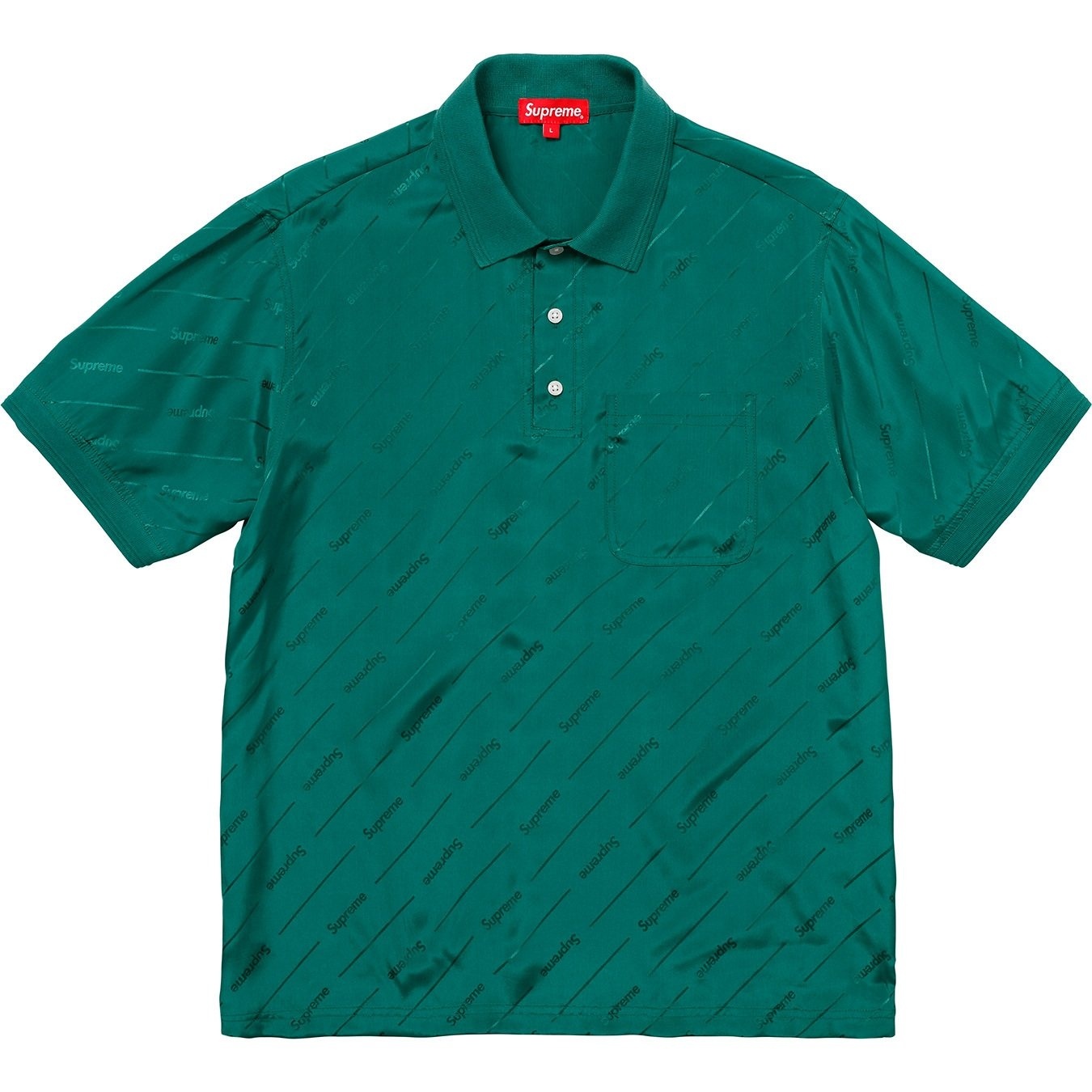 Jacquard Logo Silk Polo view 4